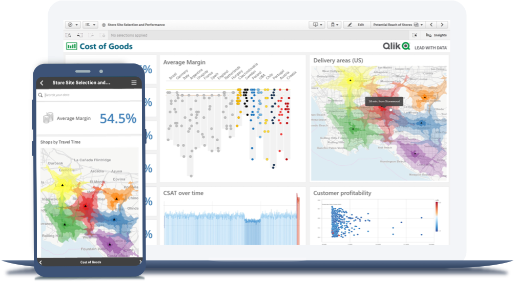 Take data visualization to a whole new level with Qlik Sense.