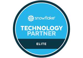 Snowflake partner network badge showing how Qlik is an Elite Technology Partner.